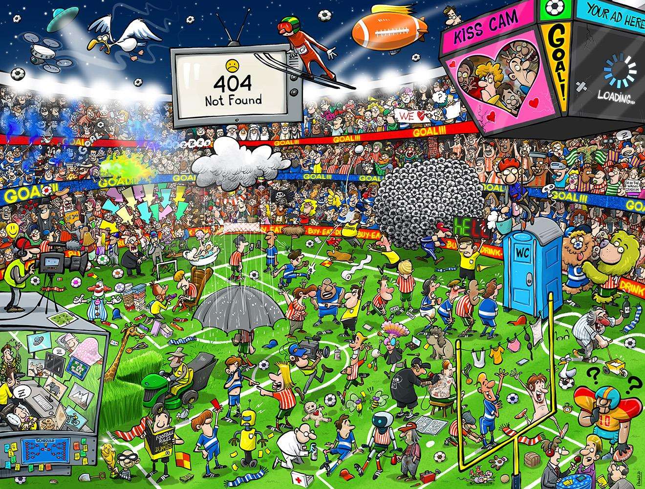Chaos at the football tournament